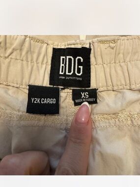 BDG Y2K Cargo Bottoms in Beige